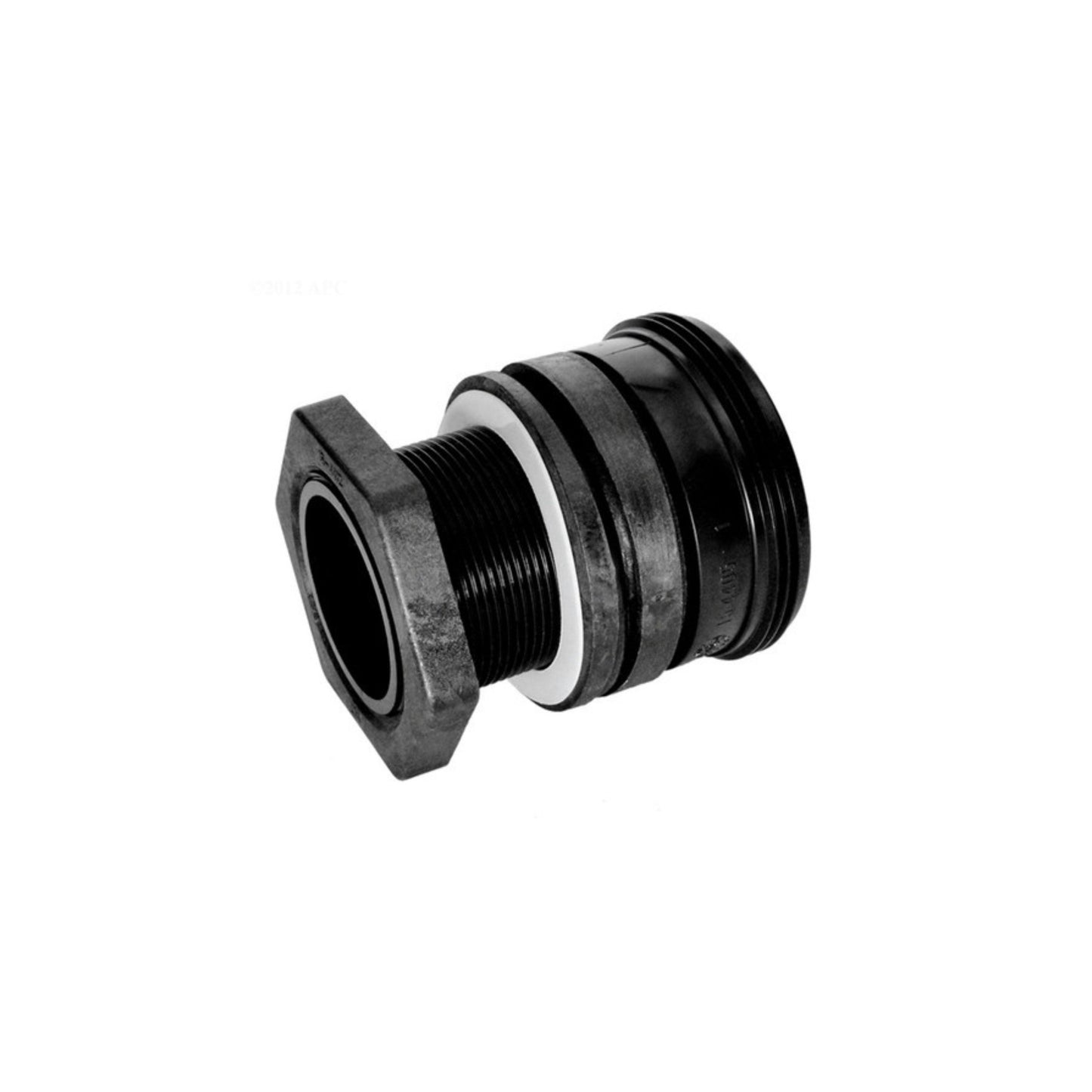 Pentair 154714Z Bulkhead Kit For Triton II Sand Filter Model TR50, TR60, TR100, TR140 side view , assembled