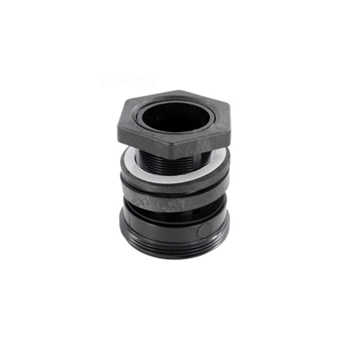 Pentair 154714Z Bulkhead Kit For Triton II Sand Filter Model TR50, TR60, TR100, TR140 side view , assembled