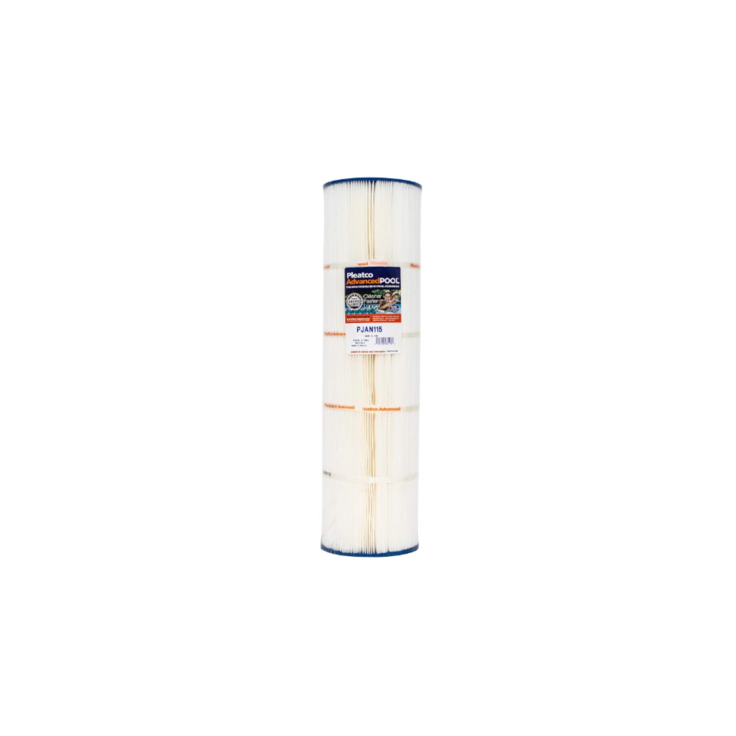 PJAN115 7-1/8" Diameter 115 SqFt Replacement Filter Cartridge front view