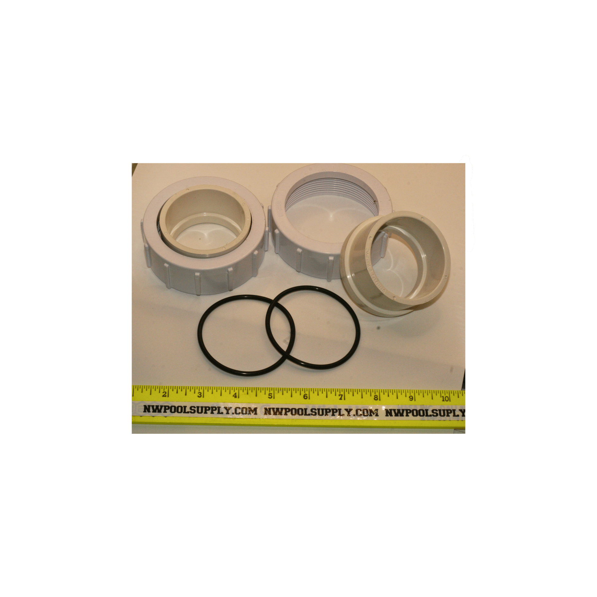 PKG 188Z Union 2"Slip Half Union Pkg complete set