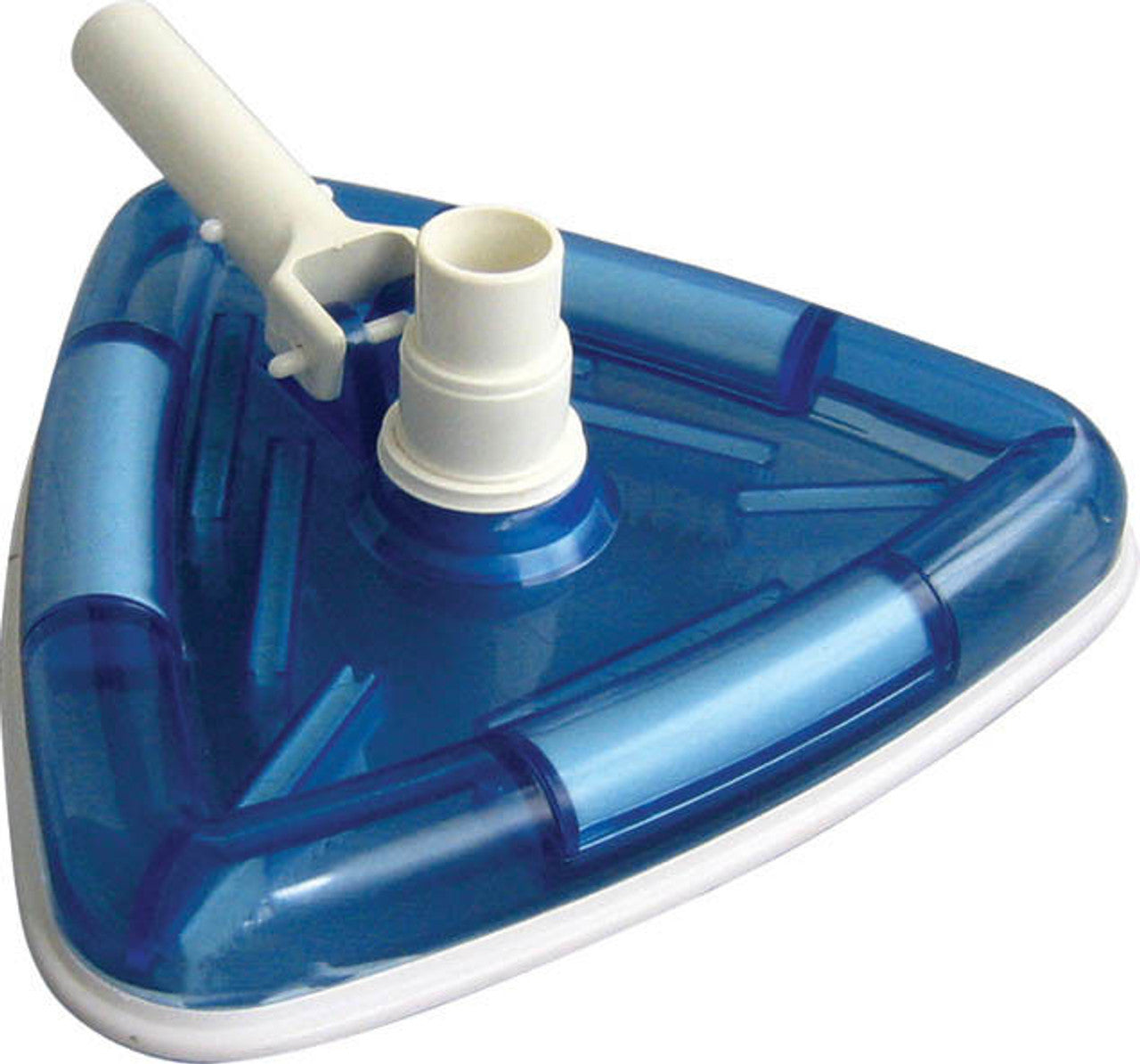 PoolStyle K052CB/SCP1 Deluxe Series Clear Triangular Weighted VL Vac Head with Swivel