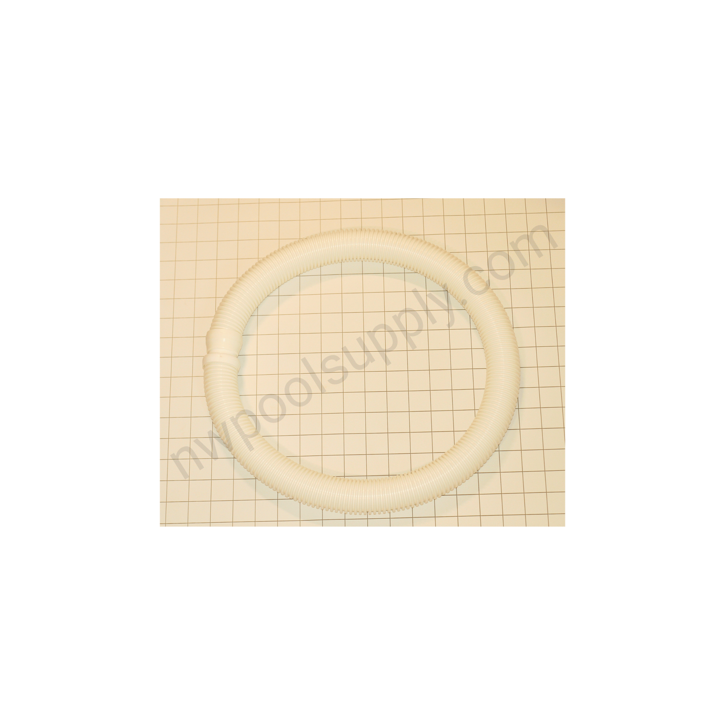 PoolStyle 48" White Universal Suction Cleaner Hose coiled