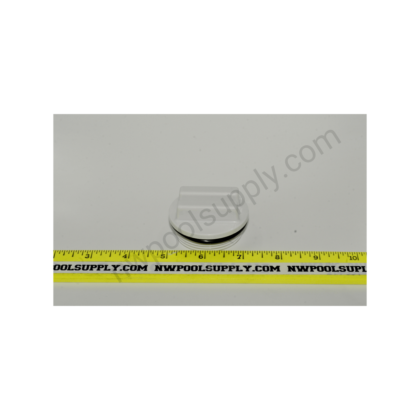 Hayward SP1022C 1 1/2" MIP White All-Purpose Plug with O-ring side view