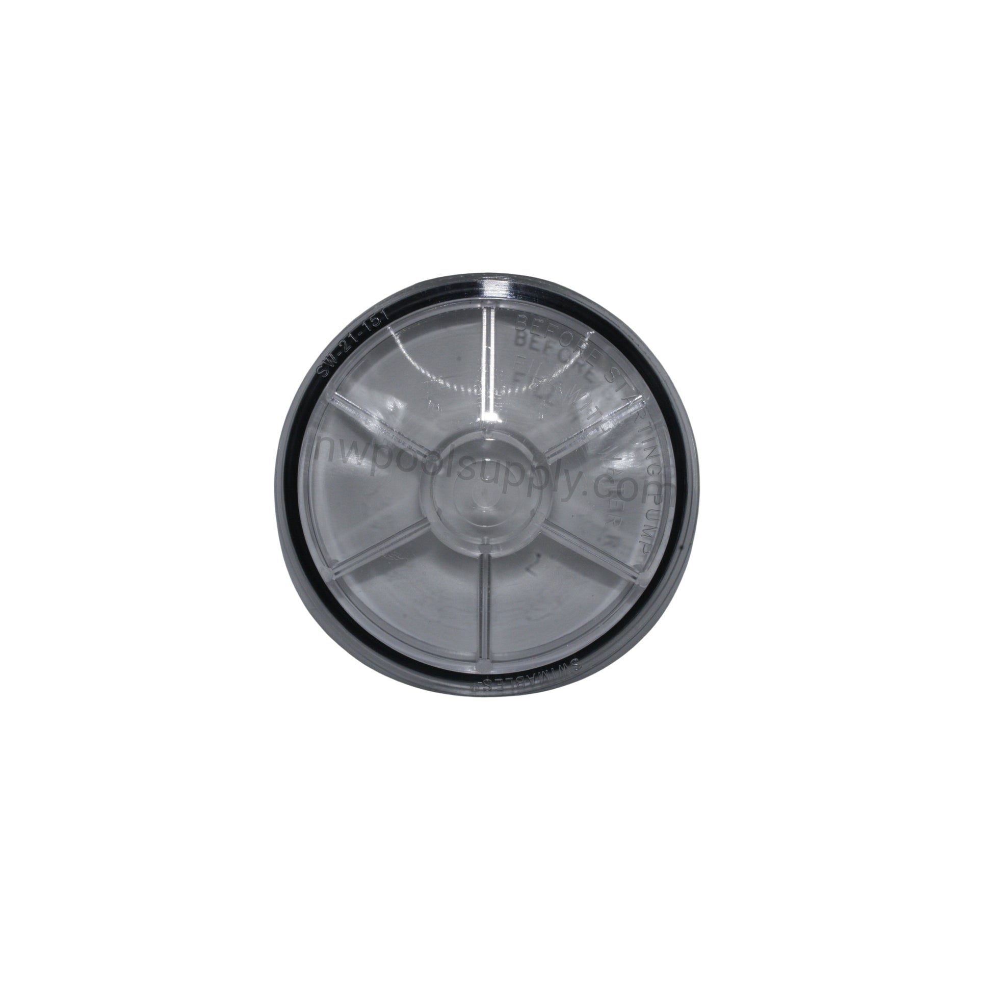 Swimables SW-21-151 Lid with O-ring for Pentair WhisperFlo and IntelliFlo Pumps front view