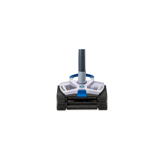 Hayward W3HSCTRACCU TracVac Suction In Ground Pool Cleaner front view showing leader hose attached