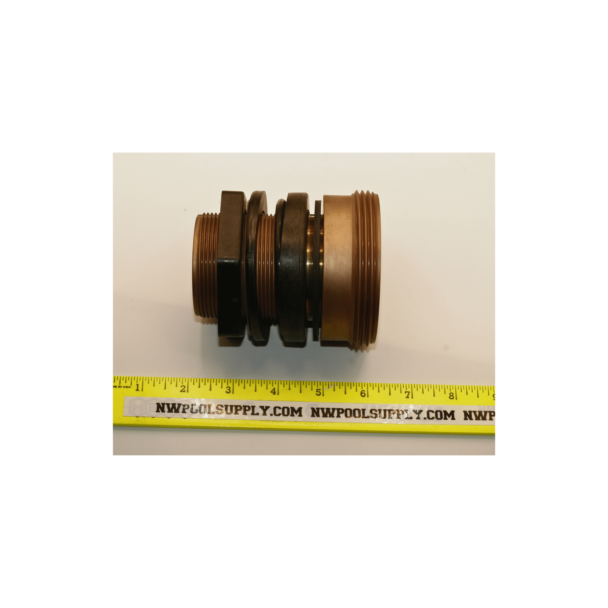 Val-Pak V38-060 Heavy Duty Bulkhead for Pentair TR100C, TR140C American Products Filters; 2 Inch, Brass