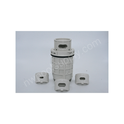 11420-wt q360 head in white color with 3 selectable nozzles