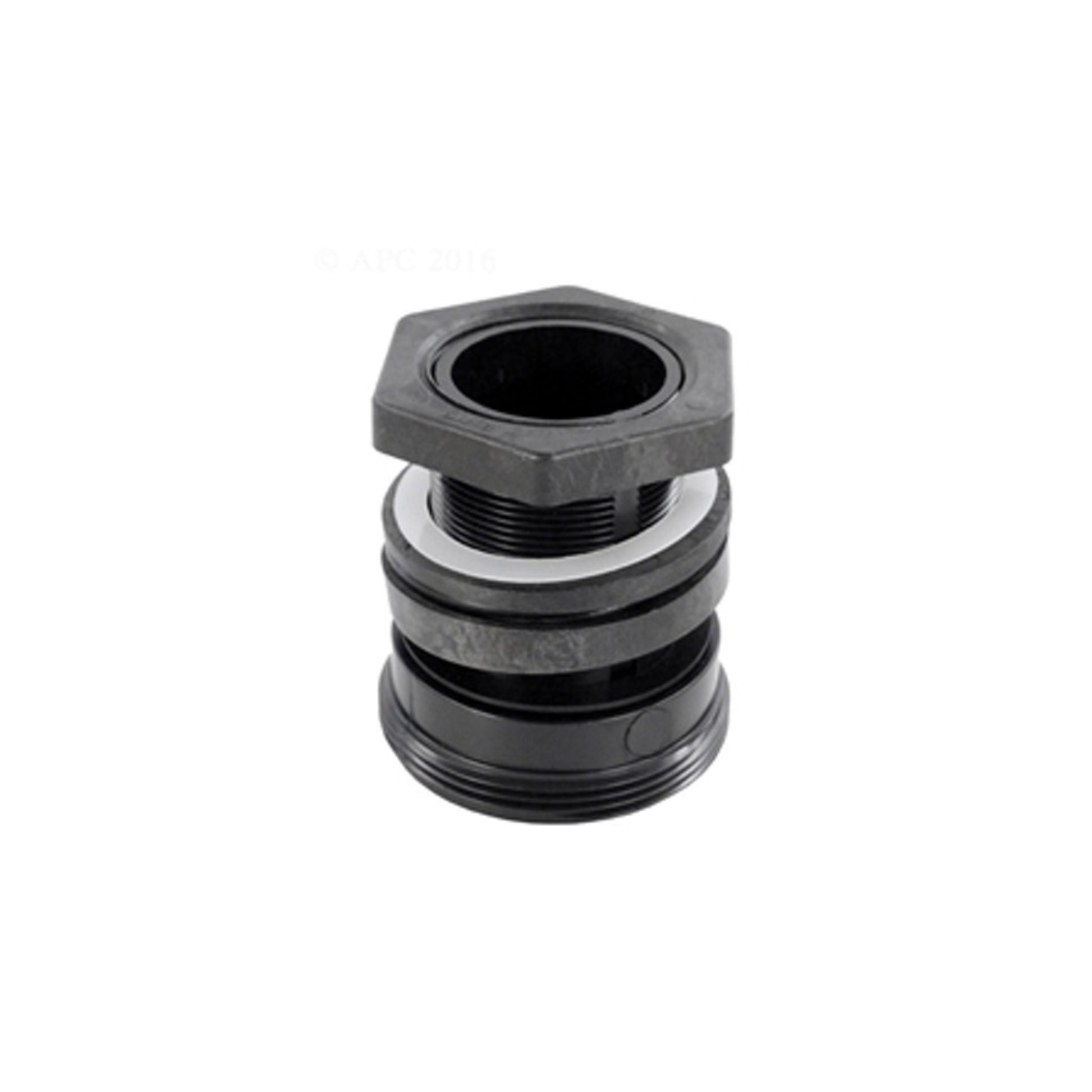 Pentair 154714Z Bulkhead Kit For Triton II Sand Filter Model TR50, TR60, TR100, TR140 side view , assembled