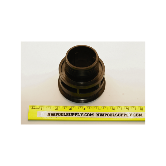 Pentair 178575Z Bottom Bulkhead For Quad D.E. Filter down angled view