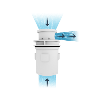 Pentair G4V 231206 diagram showing enhanced flow of venturi heads