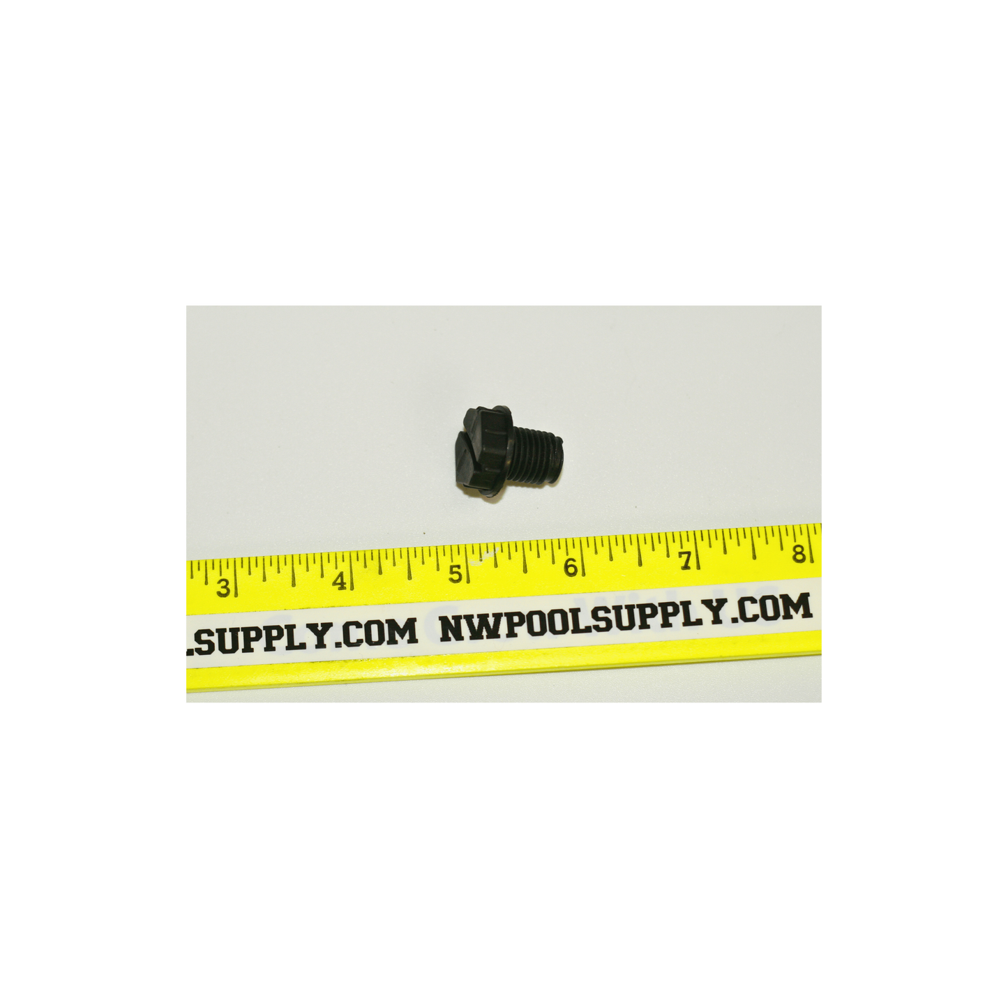 Waterway 715-1201B .375" Black Quarter Slot Drain Plug for Executive 56-Frame Wet End