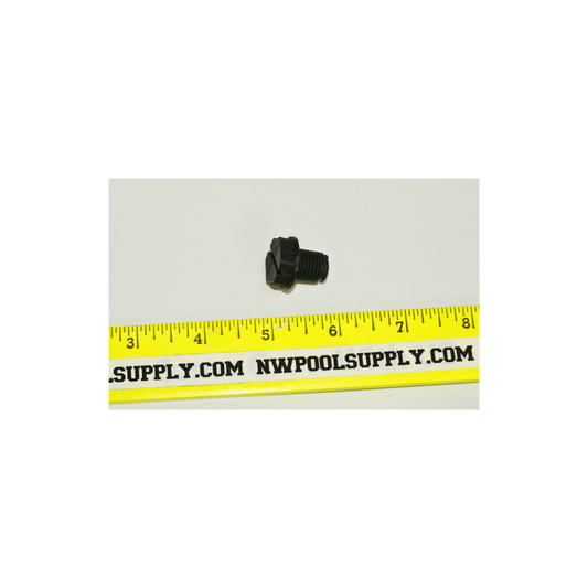 Waterway 715-1201B .375" Black Quarter Slot Drain Plug for Executive 56-Frame Wet End