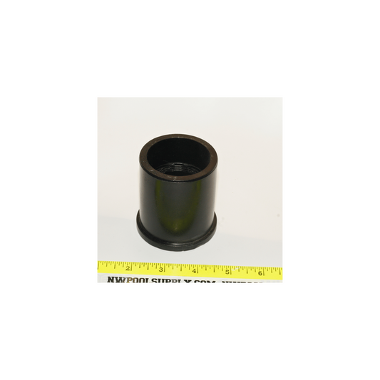 Pentair 87202211Z 1.5" x 2" Male Black ABS Body Union for Filter Base/Plumbing Kits bulkhead adapter side view