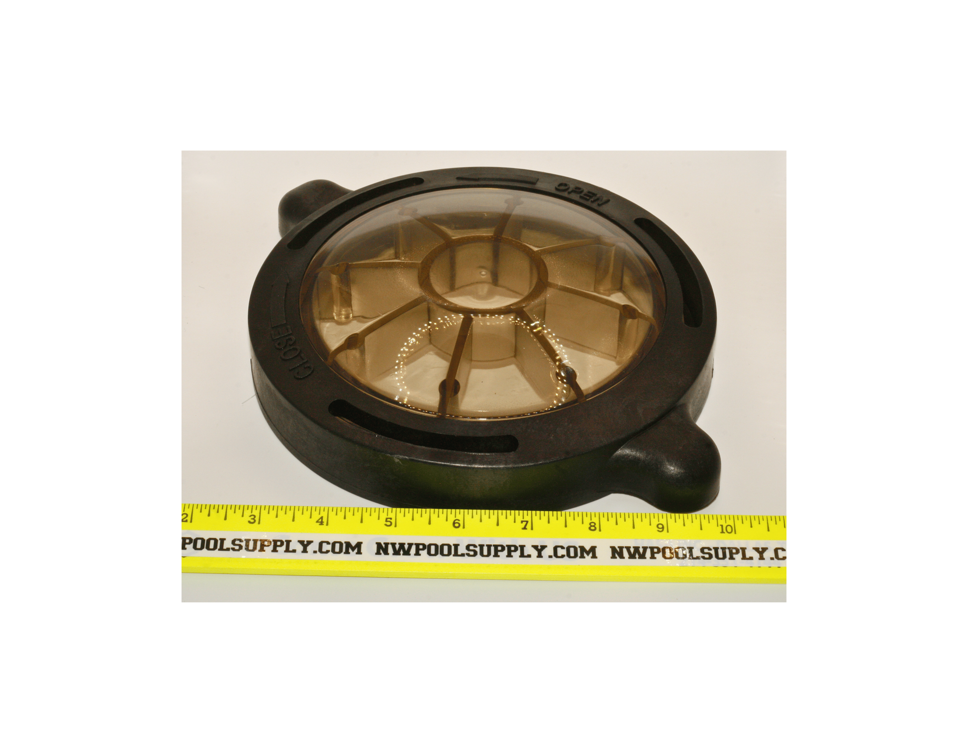 Blue devil pump lid with ring and see through cover B8380