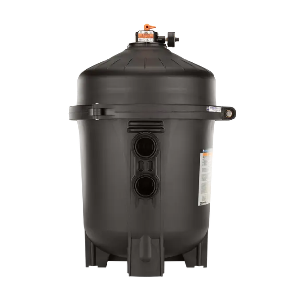 Hayward SwimClear™ W3C3030 325 SqFt Cartridge Filter 50 psi 122 gpm view of inlet and outlet ports