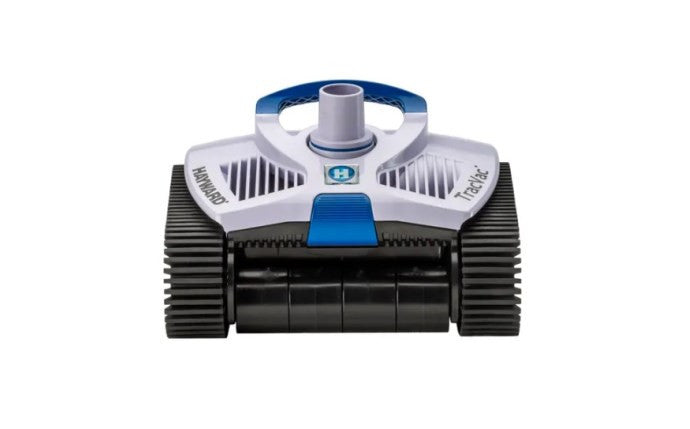 Hayward W3HSCTRACCU TracVac Suction In Ground Pool Cleaner front view showing tracks and rollers