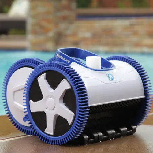 Hayward AquaNaut™ 400 W3PHS41CST 4 Wheel Suction Cleaner poolside