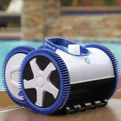 Hayward AquaNaut™ 400 W3PHS41CST 4 Wheel Suction Cleaner poolside